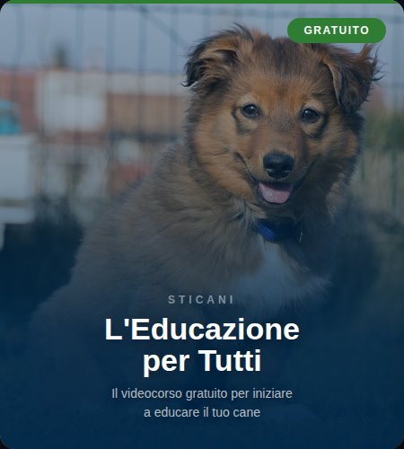 videocorso educazione cinofila gratuito