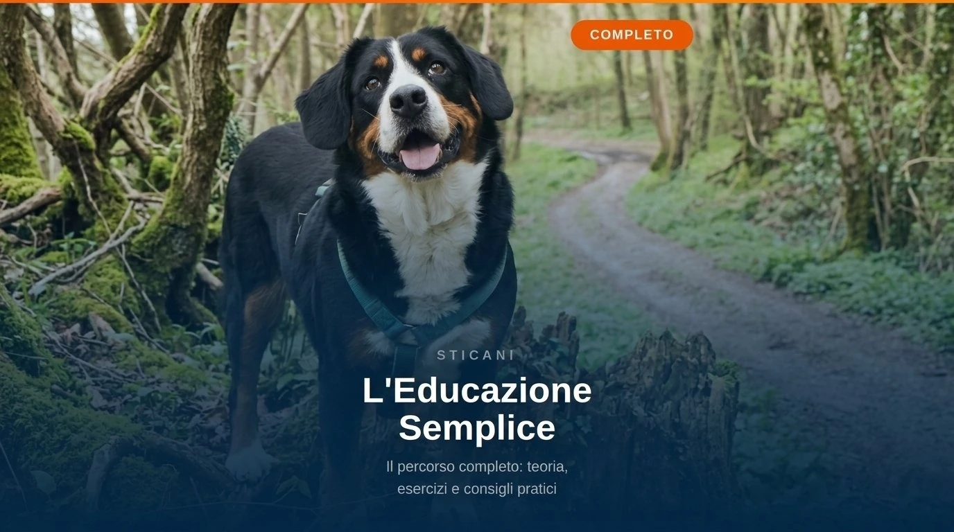 videocorsi educazione cinofila online - L'Educazione Semplice - corso completo educazione cinofila online StiCani