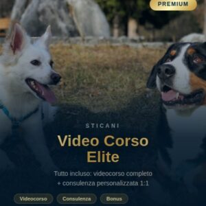 Videocorso educazione cinofila online compresa di consulenza educazione cinofila online